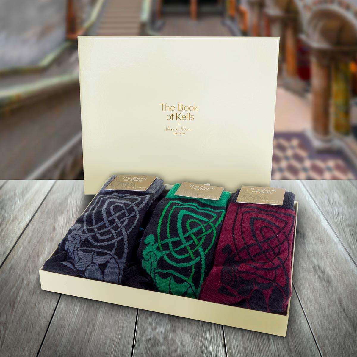 Book of Kells Mens Sock Gift Box - Image 3