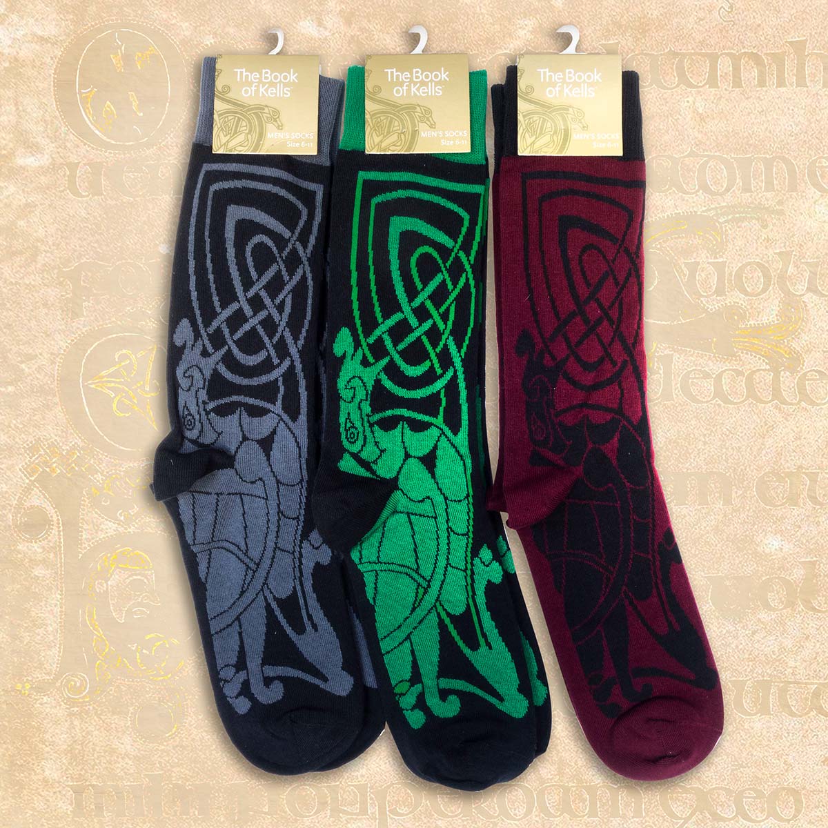 Book of Kells Mens Sock Gift Box - Image 4