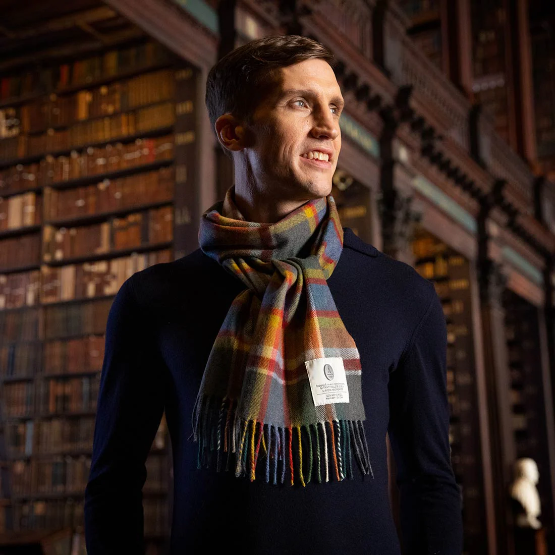 Trinity College Dublin Jonathan Swift Avoca Scarf - Narrow - Image 7