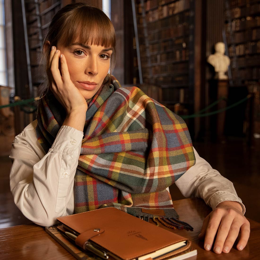 Trinity College Dublin Jonathan Swift Avoca Scarf – Wide - Image 10