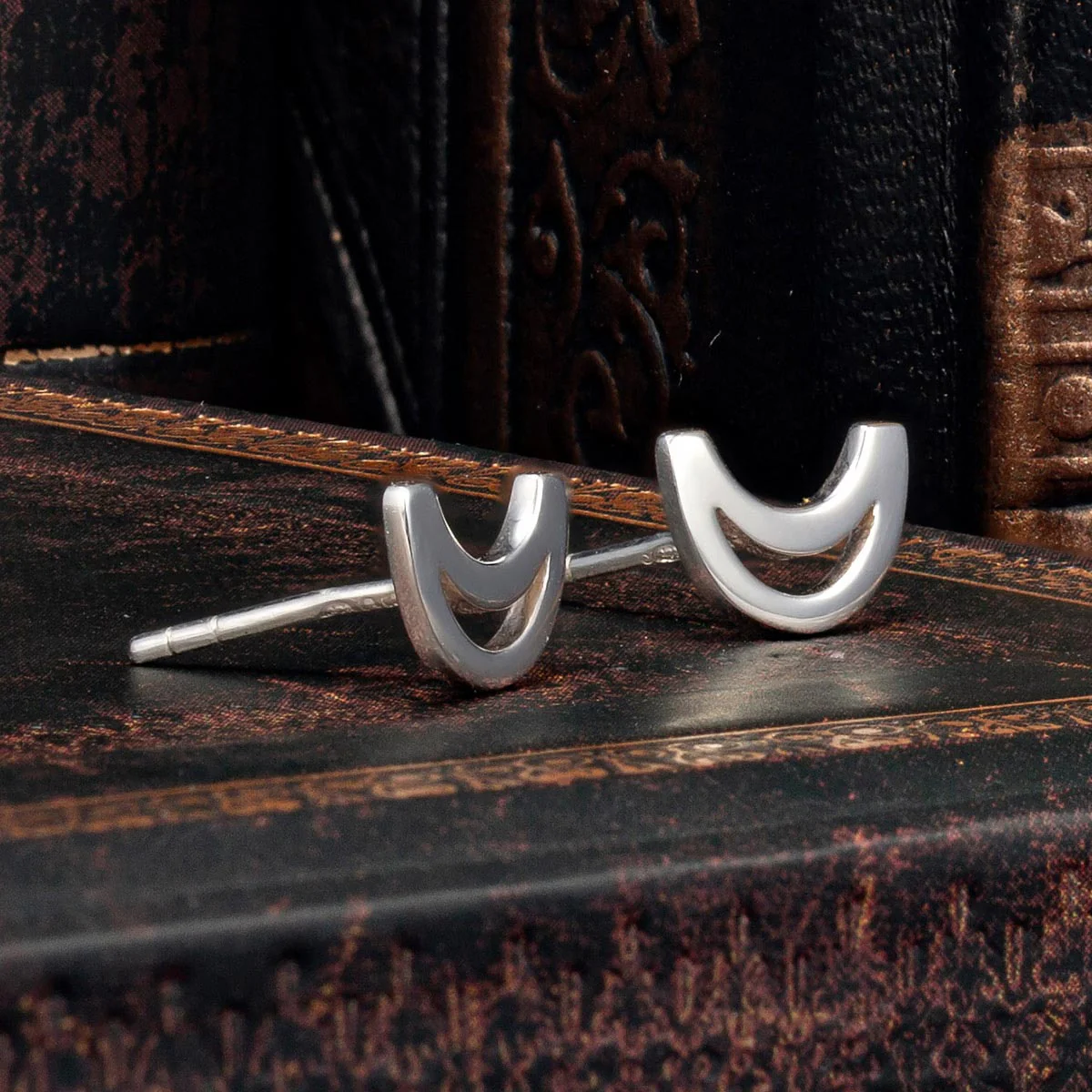 Trinity College Dublin Sterling Silver Stud Earrings Long Room Modern - Image 3