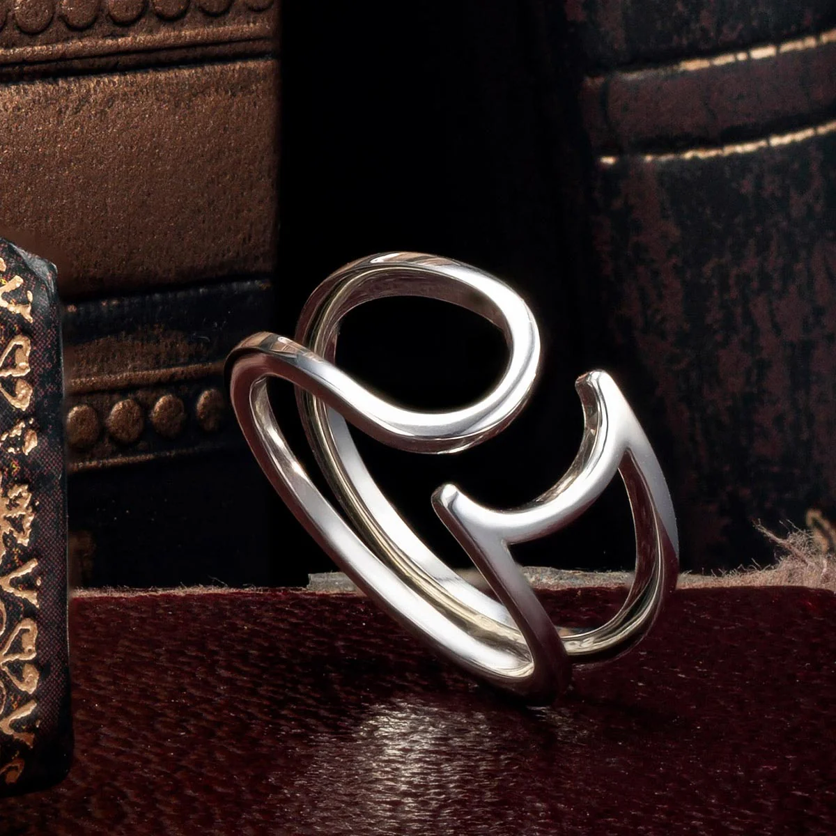 Trinity College Dublin Sterling Silver Ring Modern Long Room - Image 8