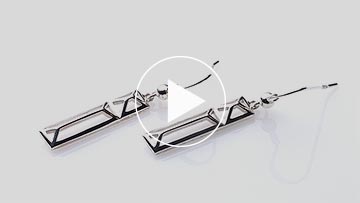 Trinity College Dublin Sterling Silver Drop Earrings Rectangle Door - Image 6