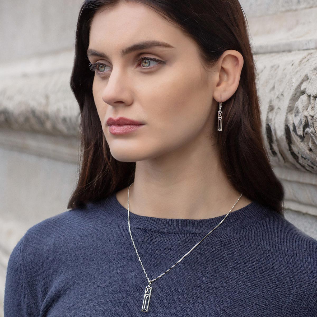 Trinity College Dublin Sterling Silver Door Pendant Rectangle - Image 4