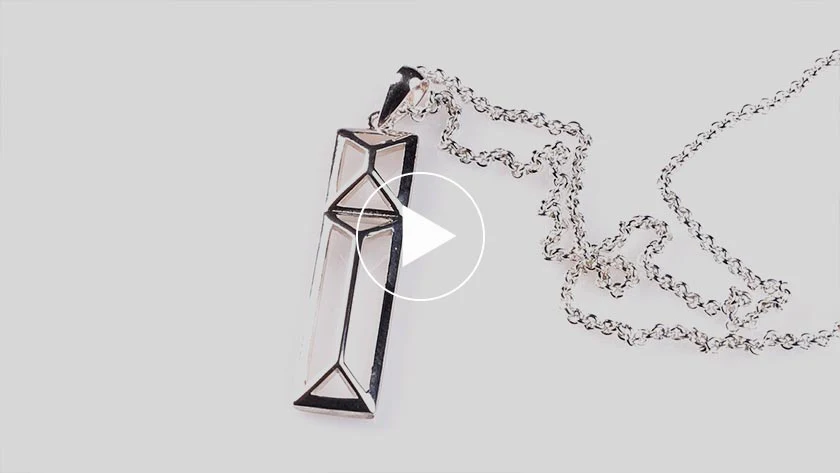 Trinity College Dublin Sterling Silver Door Pendant Rectangle - Image 6