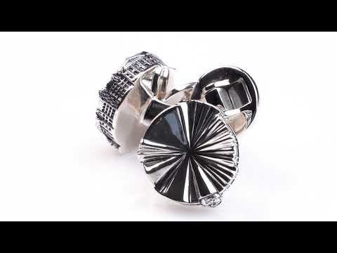 Sterling Silver Trinity College Dublin 1592 Collection Cufflinks - Image 5