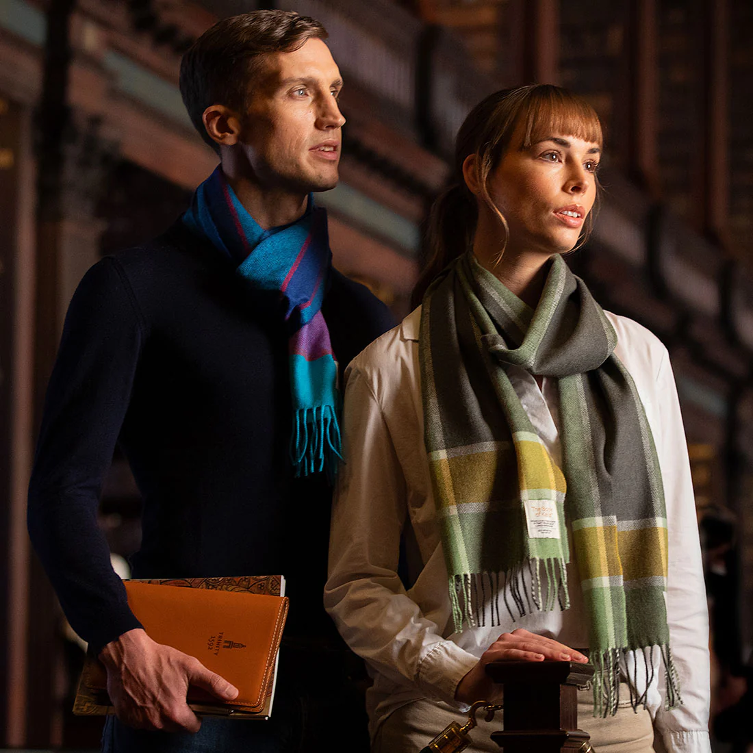 Book of Kells Avoca Scarf Blue - Image 11