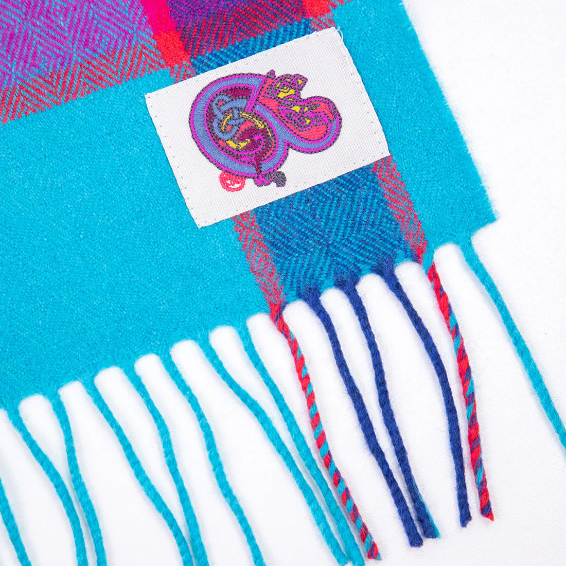 Book of Kells Avoca Scarf Blue - Image 4