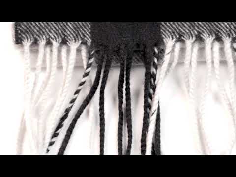 Trinity College Dublin Oscar Wilde Avoca Scarf Black Grey & White - Image 5
