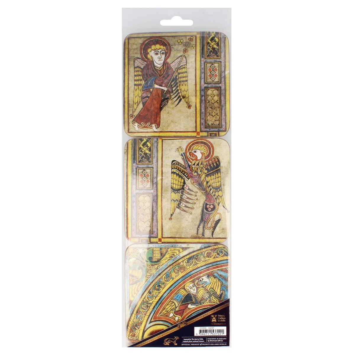 Book Of Kells 6pk Coasters Gold - Image 3