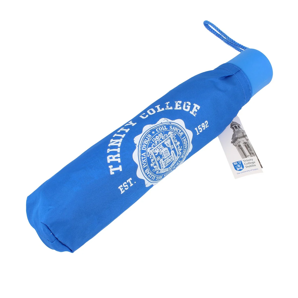 Trinity College Dublin Crest Umbrella Blue - Image 3