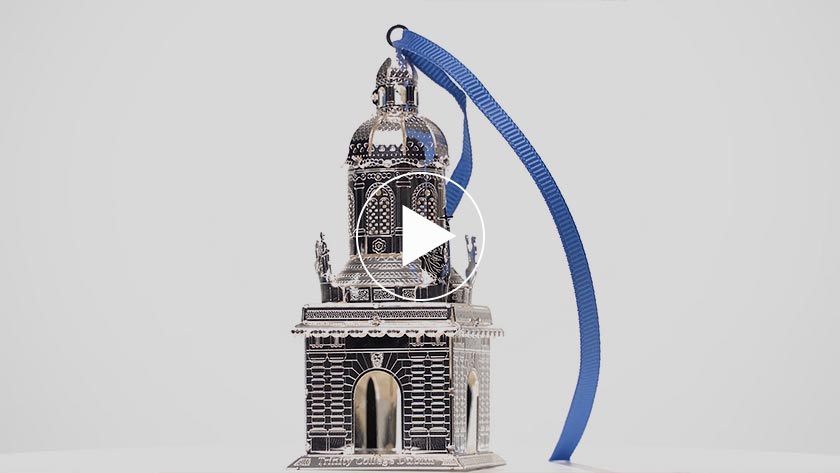 Trinity College Dublin - Campanile 3D Decoration Silver - Image 6
