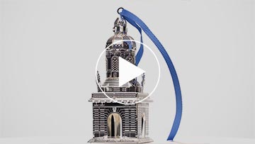 Trinity College Dublin - Campanile 3D Decoration Silver - Image 7