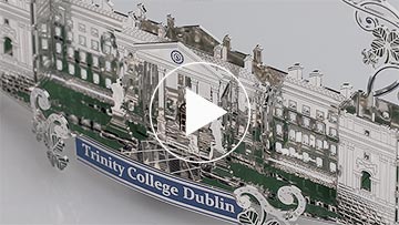 Trinity College Dublin - Entrance Building 2D Decoration Silver - Image 8