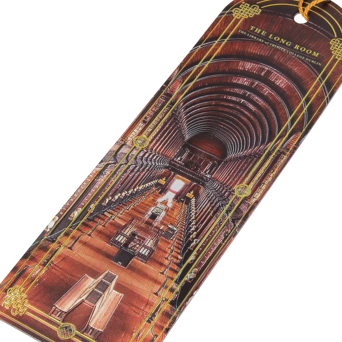 Trinity College Dublin Library Foil Bookmark Brown - Image 3
