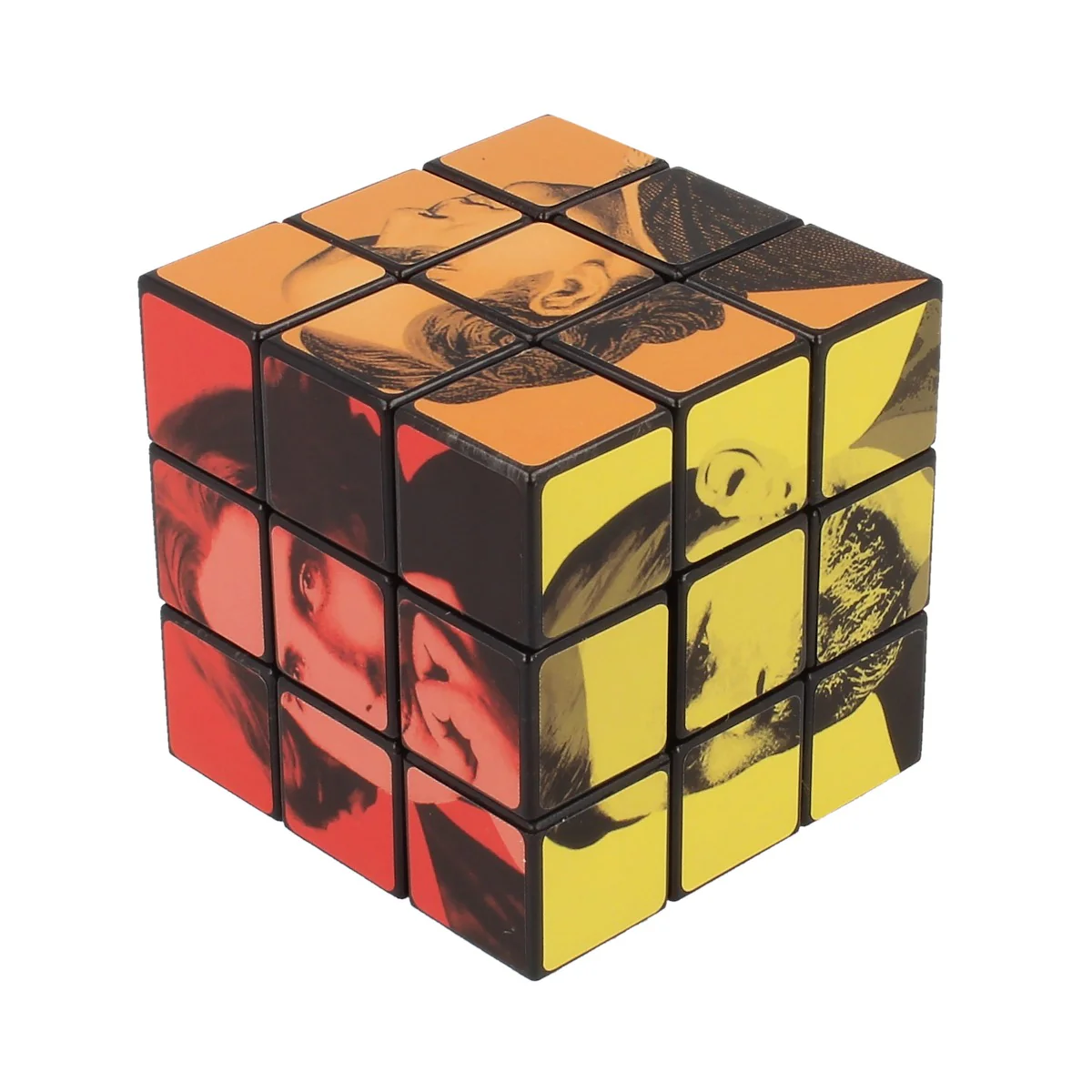 Trinity College Dublin Writers Rubik Cube Blue, Pink and Green - Image 3